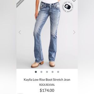 Rock Revival low rise  flare jeans size 28. Brand new with tags.